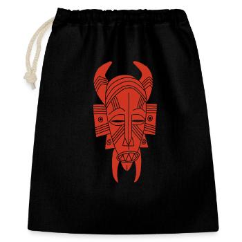 Démon rouge africain - Sac cadeau 40 x 50 cm - noir - Devant