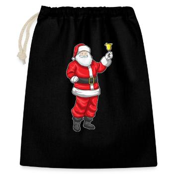 Père Noël Noël Noël cloche de Noël - Sac cadeau 40 x 50 cm - noir - Devant