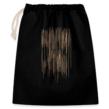 Stripe Pattern / Background - Gift Bag 40 x 50 cm - black - Front