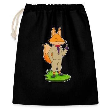Fox Groom Wedding Ring - Gift Bag 40 x 50 cm - black - Front