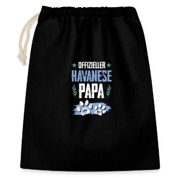 Havanese dog dad - Gift Bag 40 x 50 cm - black - Front