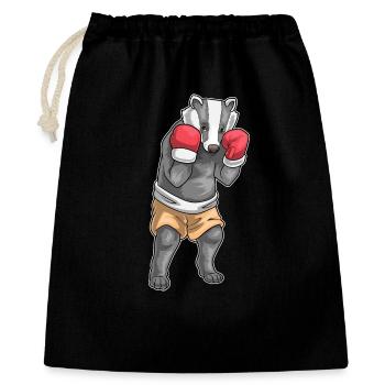 Badger Boxer Gants de boxe Boxe - Sac cadeau 40 x 50 cm - noir - Devant