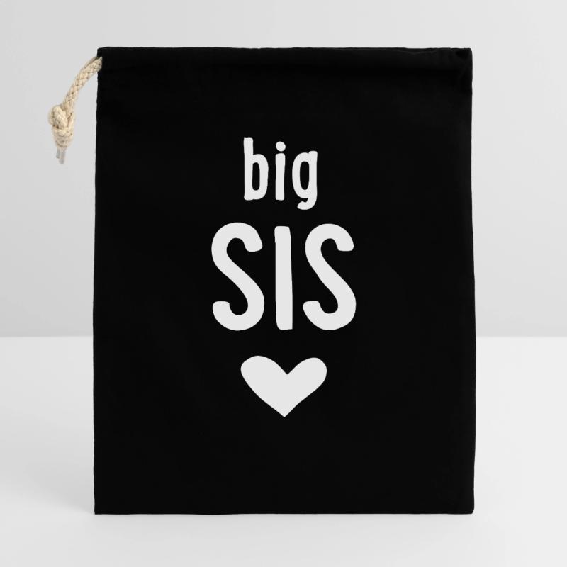 Big Sis Geschenkbeutel aus Baumwolle (40 x 50 cm)