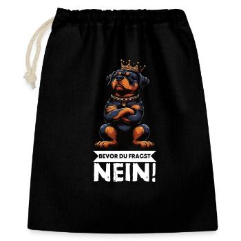 Avant que vous ne demandiez, pas de Rottweiler propriétaire de rottweiler - Sac cadeau 40 x 50 cm - noir - Devant