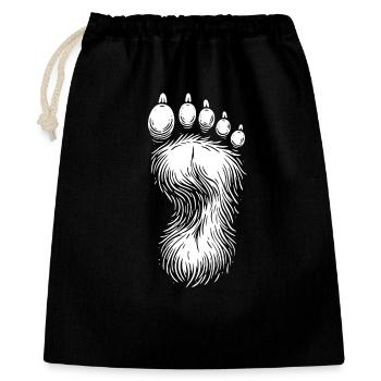 Conception cool de l’empreinte Bigfoot - Sac cadeau 40 x 50 cm - noir - Devant