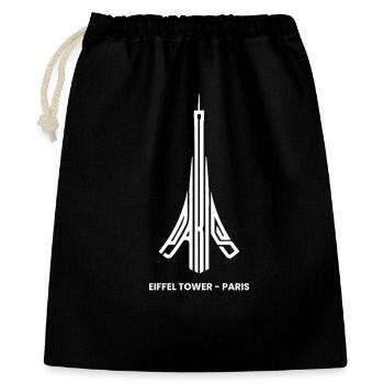 Paris, Frankreich Hauptstadtreise Touristen Französischer Urlaub - Geschenkbeutel aus Baumwolle (40 x 50 cm) - Schwarz - Vorne