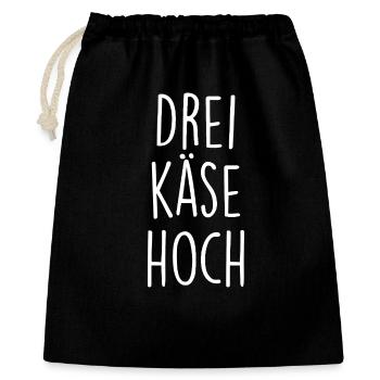 Trois fromages haut petit frère - Sac cadeau 40 x 50 cm - noir - Devant