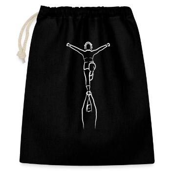 Croquis de pom-pom girl - Sac cadeau 40 x 50 cm - noir - Devant