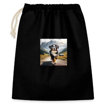 Bernese mountain dog - Gift Bag 40 x 50 cm - black - Front