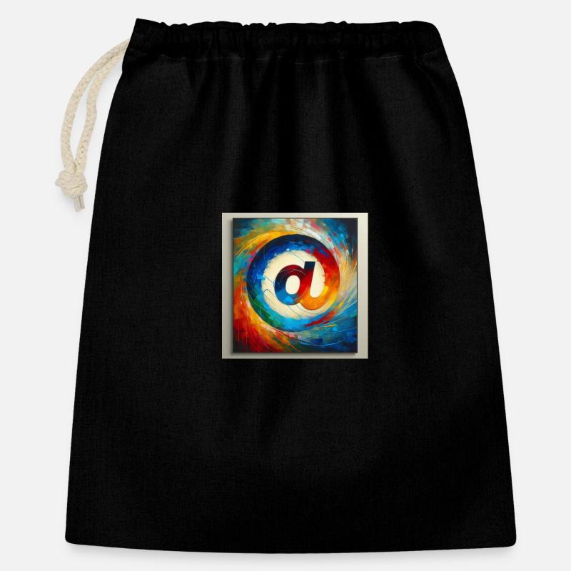 Symbole 6 - Sac cadeau 40 x 50 cm - noir