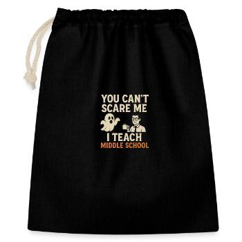Lehrer lustiges T-Shirt - Geschenkbeutel aus Baumwolle (40 x 50 cm) - Schwarz - Vorne