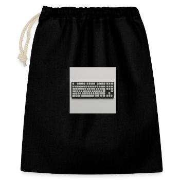 Minimalist Tastatur  - Geschenkbeutel aus Baumwolle (40 x 50 cm) - Schwarz - Vorne