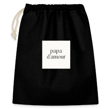 Daddy of love - Gift Bag 40 x 50 cm - black - Front