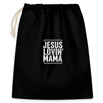 Jesus Lovin' Mama — God Faith Church Christian - Gift Bag 40 x 50 cm - black - Front