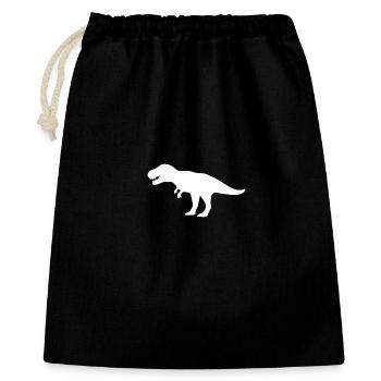 dinosaure - Sac cadeau 40 x 50 cm - noir - Devant