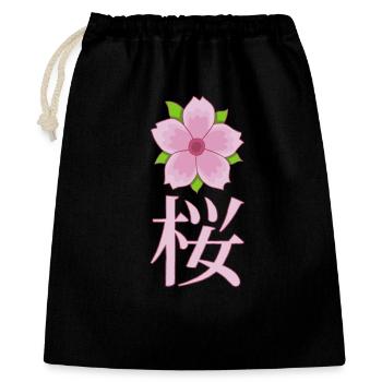 Cherry blossom manga - Gift Bag 40 x 50 cm - black - Front