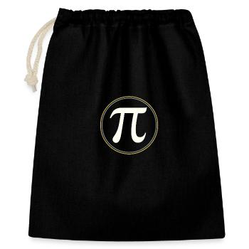 π en cercle – L’élégance des constantes - Sac cadeau 40 x 50 cm - noir - Devant