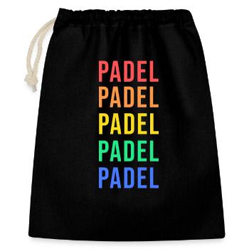 Padel Game Tennis Padel Saying Player Leisure - Gift Bag 40 x 50 cm - black - Front