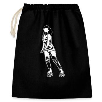 Roller Skater Girl - Gift Bag 40 x 50 cm - black - Front