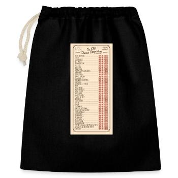 Ye Olde Cheese Emporium Skizze - Geschenkbeutel aus Baumwolle (40 x 50 cm) - Schwarz - Vorne