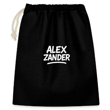 Alex Zander Handwriting Logo - Gift Bag 40 x 50 cm - black - Front