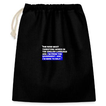 Paradoxical State Aid Quotes - Gift Bag 40 x 50 cm - black - Front