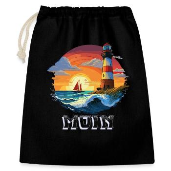 Moin Lighthouse - Gift Bag 40 x 50 cm - black - Front