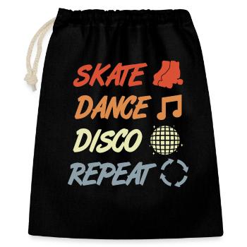 Roller skating disco - Gift Bag 40 x 50 cm - black - Front