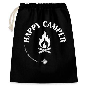 Campfire Flame Emblem Design - Gift Bag 40 x 50 cm - black - Front