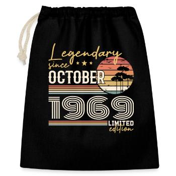 Cadeau Octobre 1969 - Génial Depuis Octobre 1969 - Sac cadeau 40 x 50 cm - noir - Devant