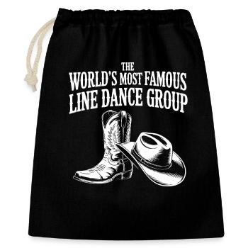 Groupe de danse en ligne mondialement célèbre - Sac cadeau 40 x 50 cm - noir - Devant