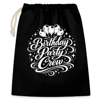 Birthday Party Crew - Gift Bag 40 x 50 cm - black - Front