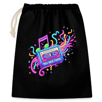 90s Girl - Gift Bag 40 x 50 cm - black - Front