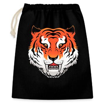 Prehistoric saber-toothed tiger - Gift Bag 40 x 50 cm - black - Front