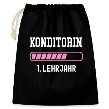 Confectioner training 1 year of apprenticeship first year apprenticeship - Gift Bag 40 x 50 cm - black - Front