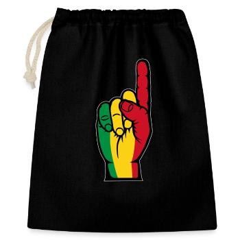 Drapeau du Mali numéro 1 - Sac cadeau 40 x 50 cm - noir - Devant