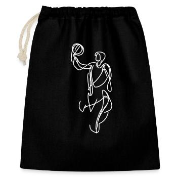 Basketball Sketch - Gift Bag 40 x 50 cm - black - Front