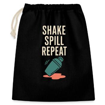 Shaker Stuck Mixologue débutant - Sac cadeau 40 x 50 cm - noir - Devant