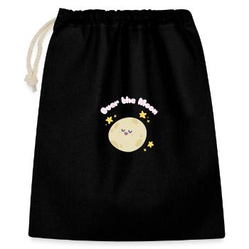 Over_the_Moon Phrases Slang Idiom funny cutedesign - Gift Bag 40 x 50 cm - black - Front
