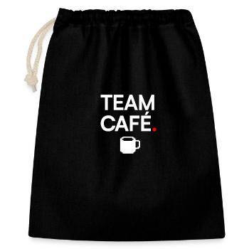 EAM CAFÉ | Minimal coffee humor - Gift Bag 40 x 50 cm - black - Front