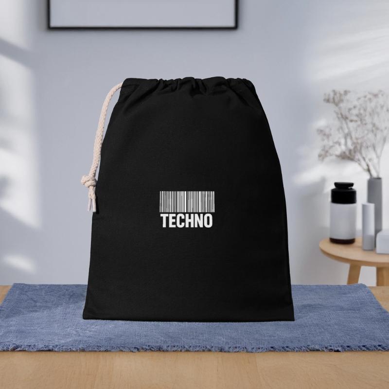 Techno Barcode Pattern Gift Bag 40 x 50 cm