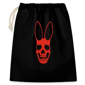 Red Rabbit Skull - Gift Bag 40 x 50 cm - black - Front
