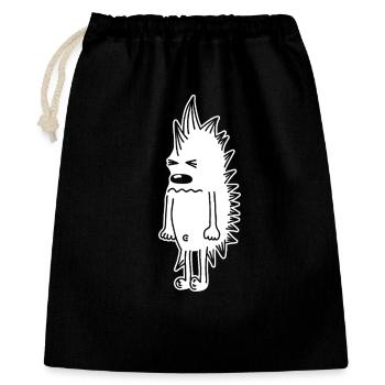 Mürrischer Igel – Kawaii Stachel Comic - Sac cadeau 40 x 50 cm - noir - Devant