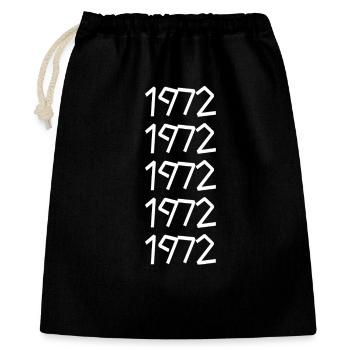 Rétro 1972 - Sac cadeau 40 x 50 cm - noir - Devant