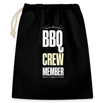 Équipe de barbecue - Sac cadeau 40 x 50 cm - noir - Devant