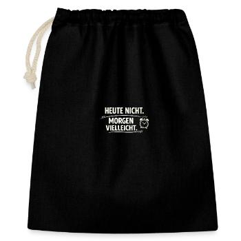 Today not tomorrow maybe - Gift Bag 40 x 50 cm - black - Front