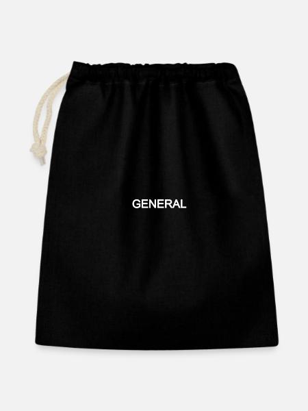 GeneraL - Geschenkbeutel aus Baumwolle (40 x 50 cm) - Schwarz