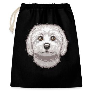 Maltese - Gift Bag 40 x 50 cm - black - Front