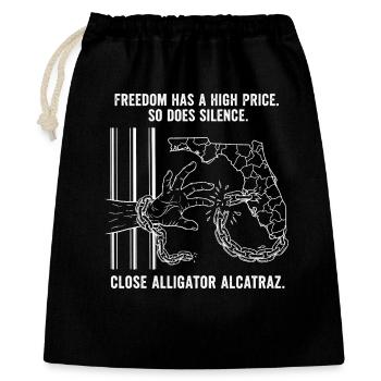 Alligator Alcatraz - Gift Bag 40 x 50 cm - black - Front