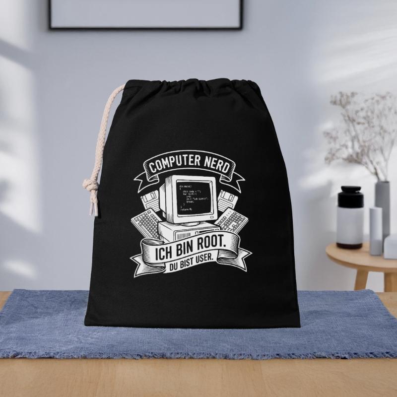 Ich bin Root Computer Nerd Geschenkbeutel aus Baumwolle (40 x 50 cm)